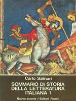 Sommario di storia della letteratura italiana 1