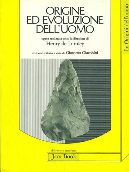 Origine ed evoluzione dell'uomo - copertina