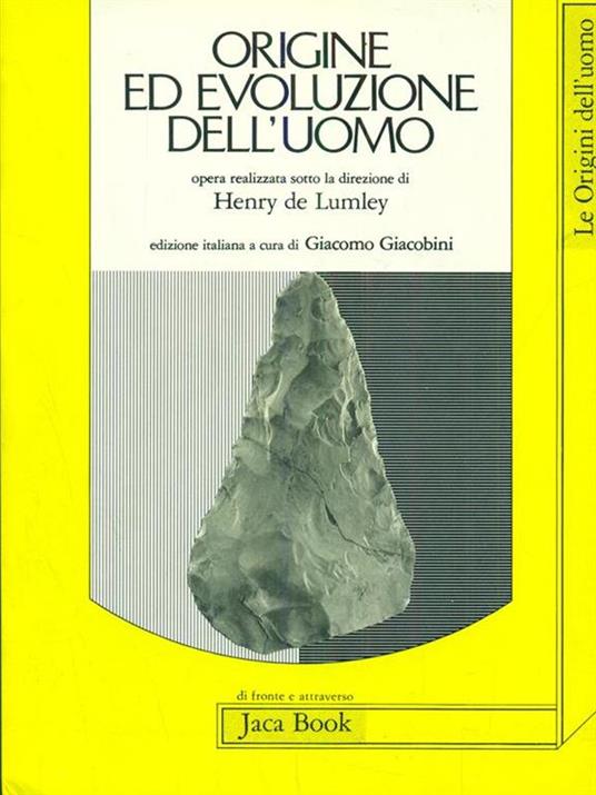 Origine ed evoluzione dell'uomo - copertina
