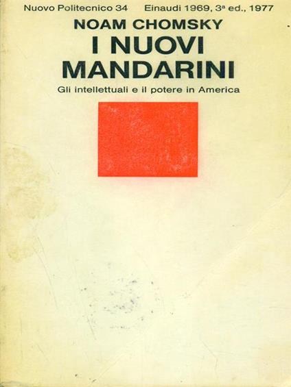 I nuovi mandarini - Noam Chomsky - copertina