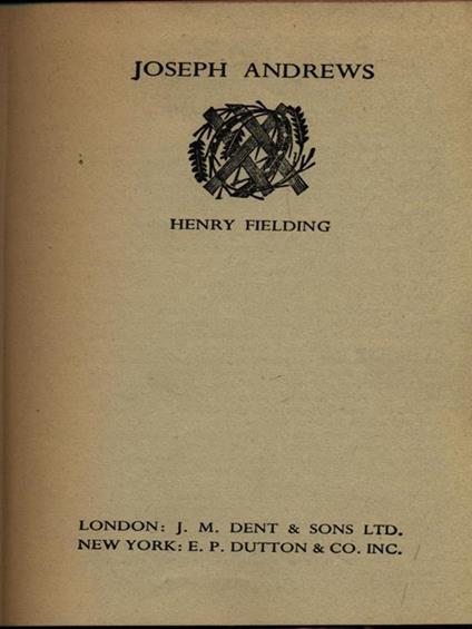 Joseph Andrews and Shamela - Henry Fielding - copertina