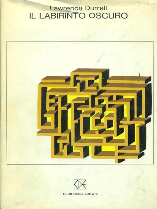 Il labirinto oscuro - Lawrence Durrell - copertina