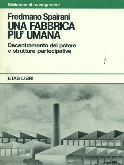 Una fabbrica piu umana - copertina