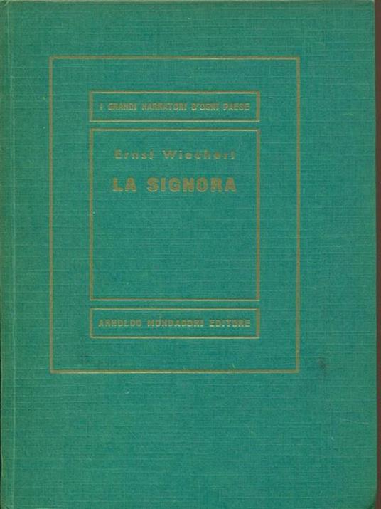 La signora - Ernst Wiechert - copertina