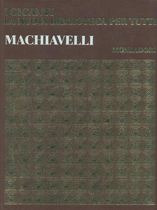 Opere - Niccolò Machiavelli - copertina