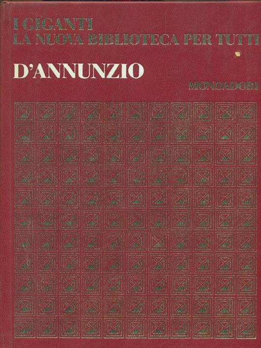 Opere - Gabriele D'Annunzio - copertina