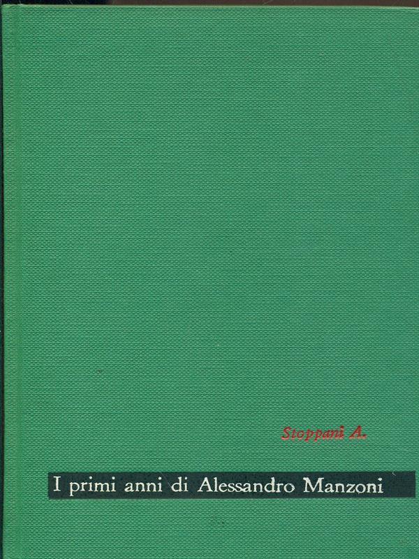 I primi anni di Alessandro Manzoni
