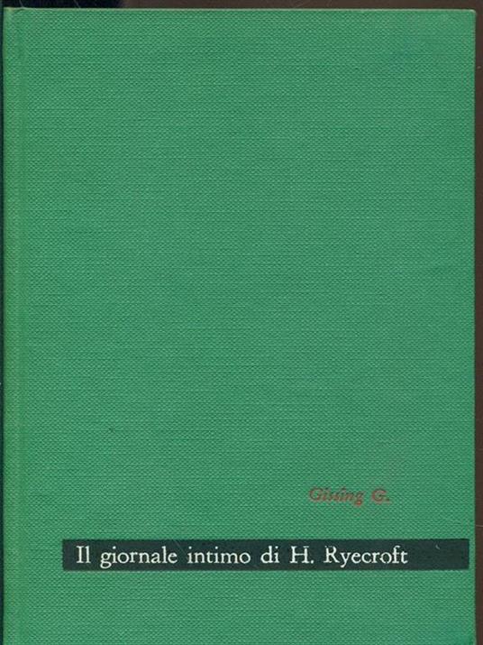 Il giornale intino di Henry Ryecroft - copertina