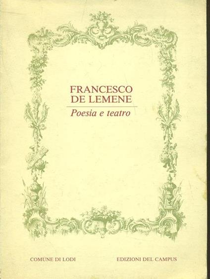 Poesia e teatro - copertina