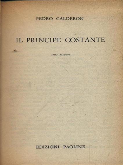 Il principe Costante - Pedro Calderón de la Barca - copertina