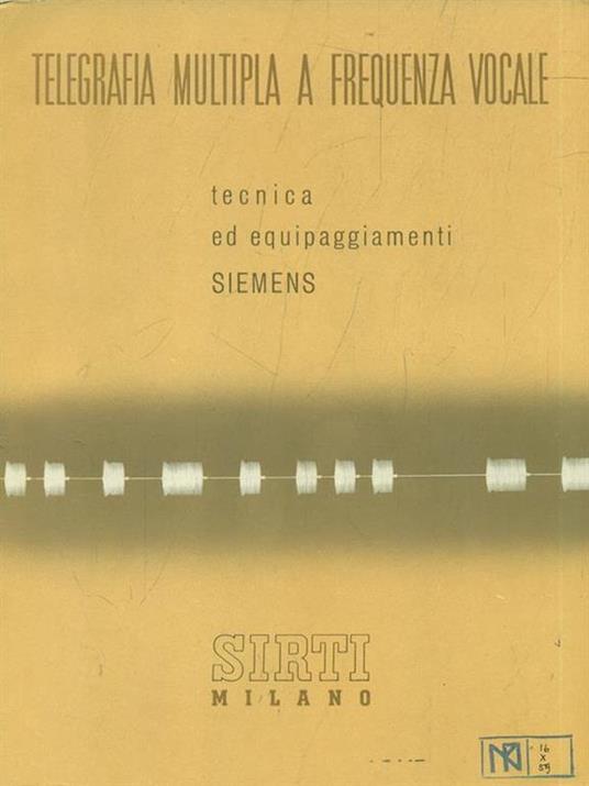 Telegrafia multipla a frequenza vocale - copertina