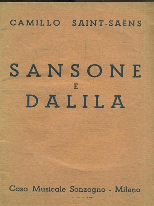 Sansone e Dalila - copertina