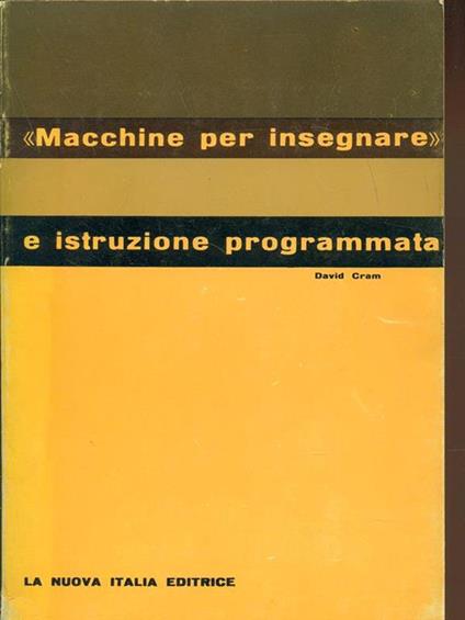 Macchine per insegnare e istruzione programmata - copertina