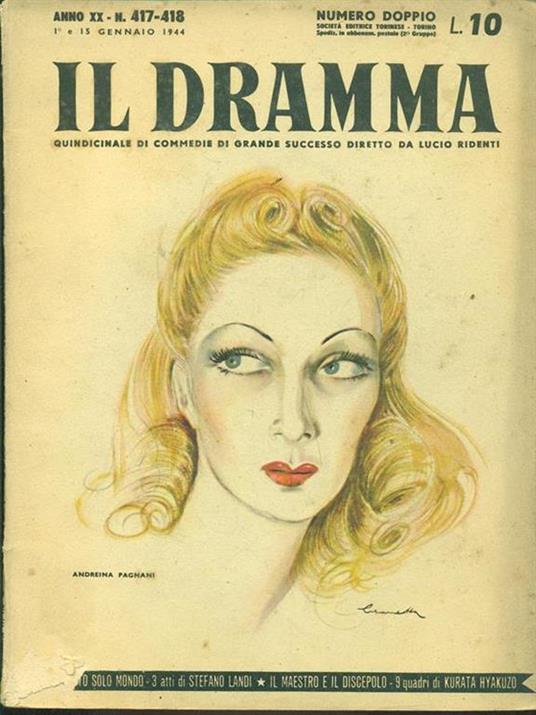 Il Dramma n. 417-418/1944 - copertina