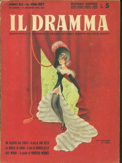 Il Dramma n. 406-407/1943 - copertina