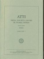 Atti della societa ligure di storia patria. Vol. XXXIX Fasc I