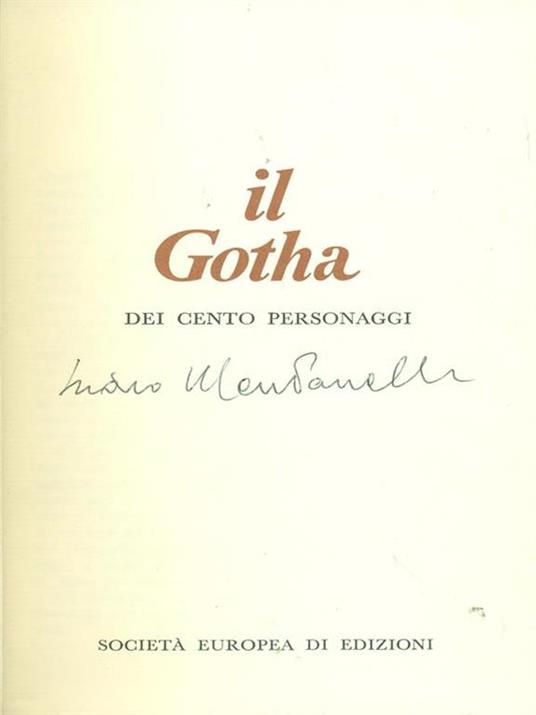 Il gotha dei cento personaggi - copertina