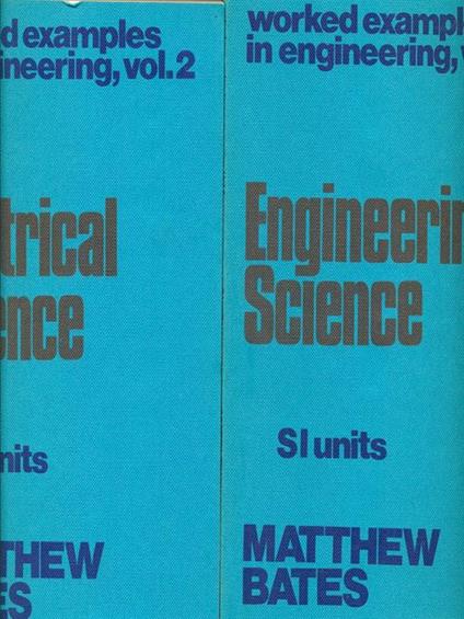 Worked examples in engineering. 2 volumi - Matthew Bates - copertina