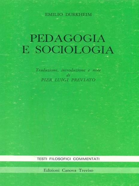 Pedagogia e sociologia - copertina