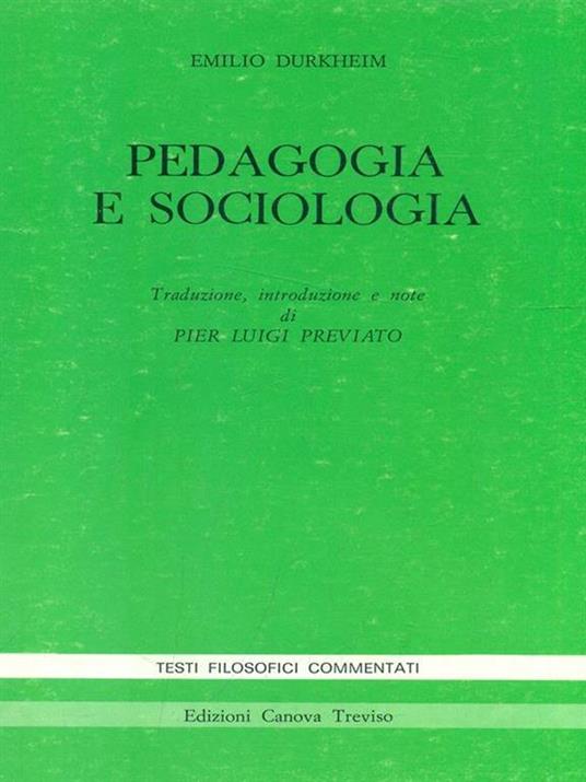 Pedagogia e sociologia - copertina