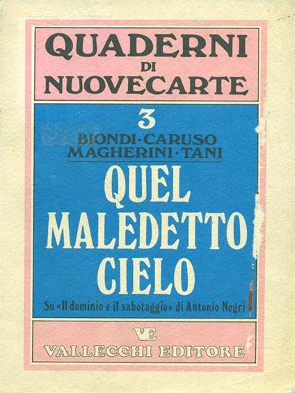 Quel maledetto cielo - copertina