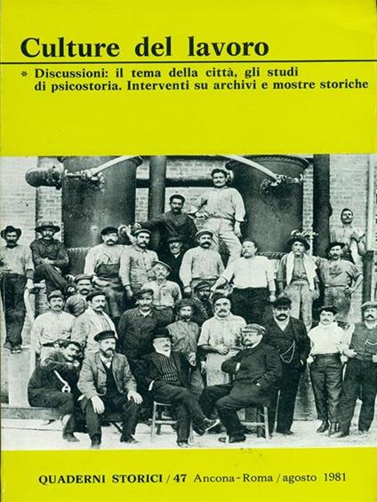 Culture del lavoro - copertina