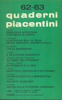 Quaderni piacentini 62-63 - 2