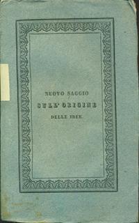 Nuovo saggio sull'origine delle idee vol I - 2