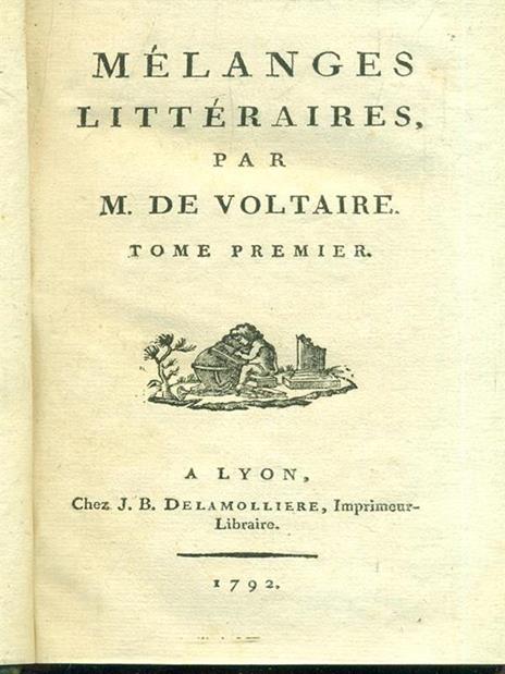 Melanges litteraires Vol. 1-2-3-4 - Voltaire - 3