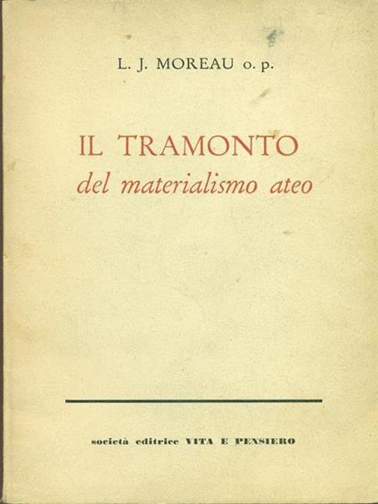 Il tramonto del materialismo ateo - copertina