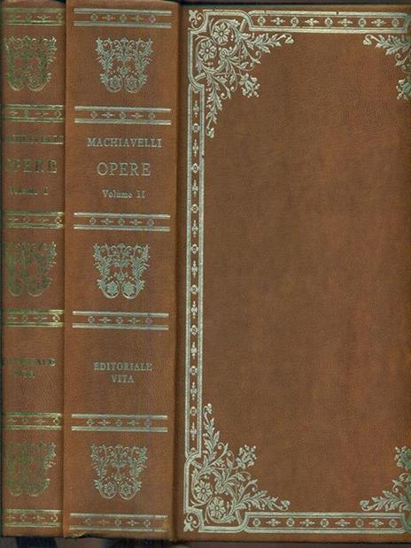 Opere 2 volumi - Niccolò Machiavelli - copertina