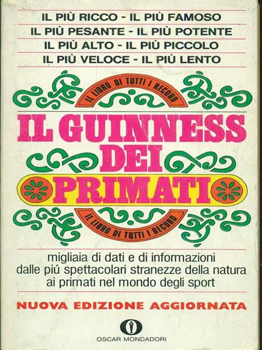 Il Guinness dei primati - copertina