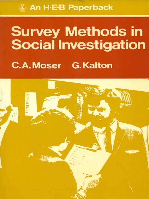 Survey Methods in Social Investigation