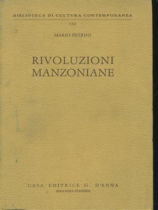 Rivoluzioni manzoniane - Mario Petrini - 9