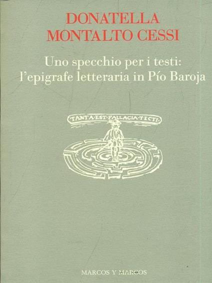 Uno specchio per i testi - copertina