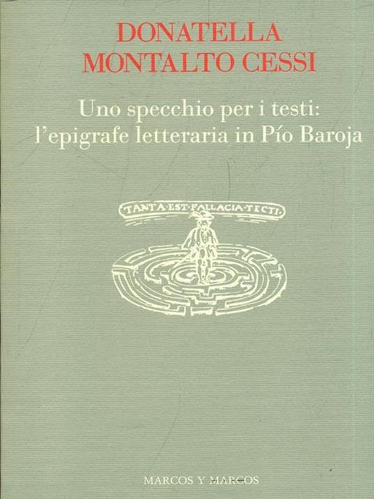 Uno specchio per i testi - copertina