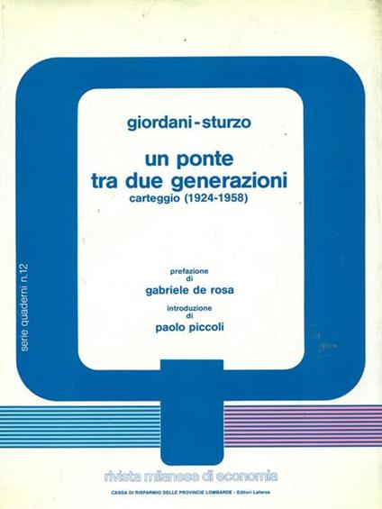 Un ponte tra due generazioni - copertina