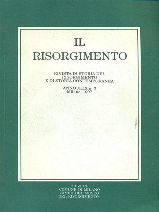 Il risorgimento n. 3/1997 - copertina