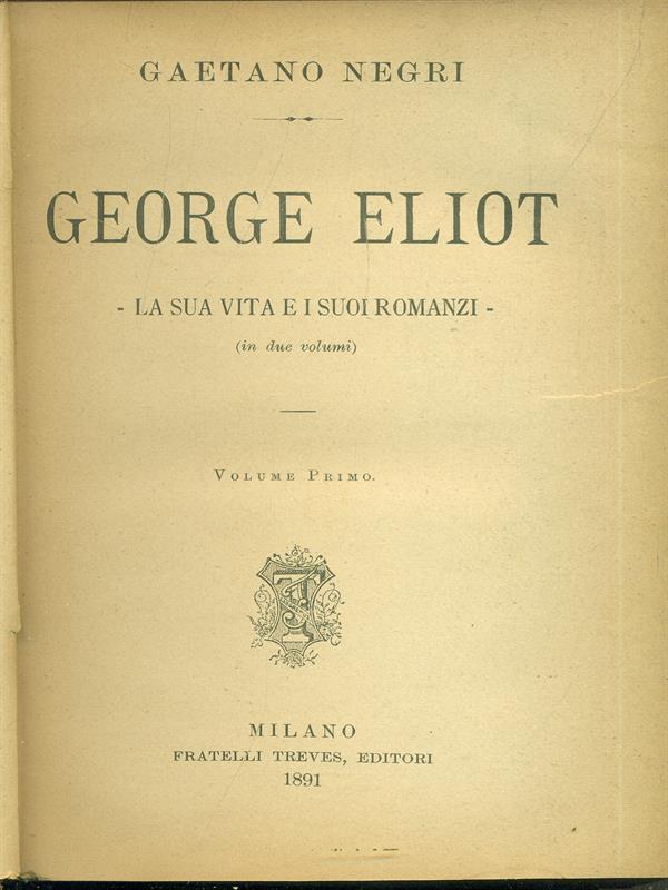 George Eliot. Vol. 1