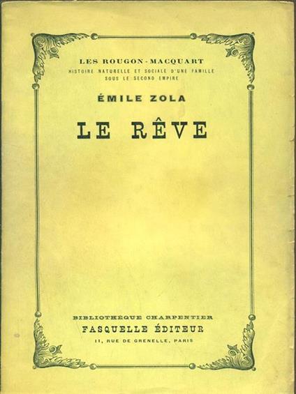 Le reve - Émile Zola - copertina