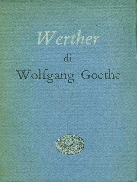Werther - Johann Wolfgang Goethe - copertina