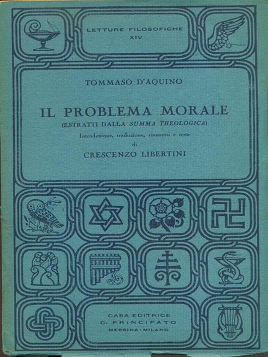 Il problema morale - Tommaso d'Aquino (san) - copertina