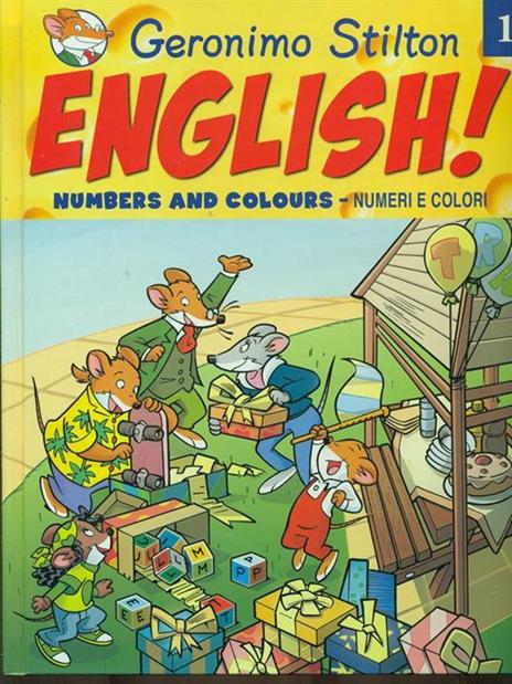 English! Numbers and colours 1 - Geronimo Stilton - copertina