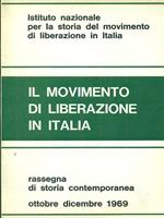 Il movimento di liberazione in Italia anno XXI fasc 4. Ottobre-dicembre 1969