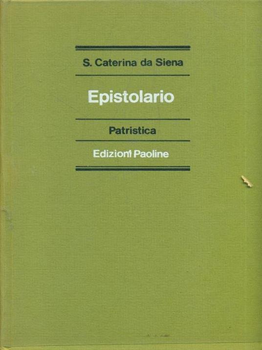Epistolario - Caterina da Siena (santa) - copertina