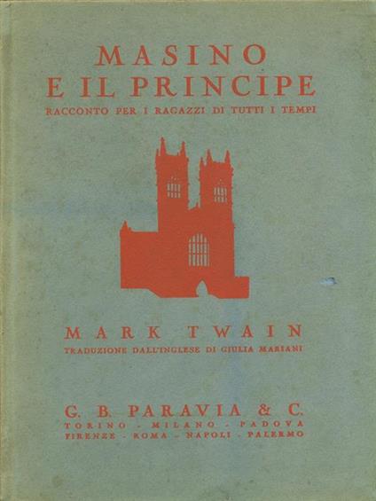 Masino e il principe - Mark Twain - copertina