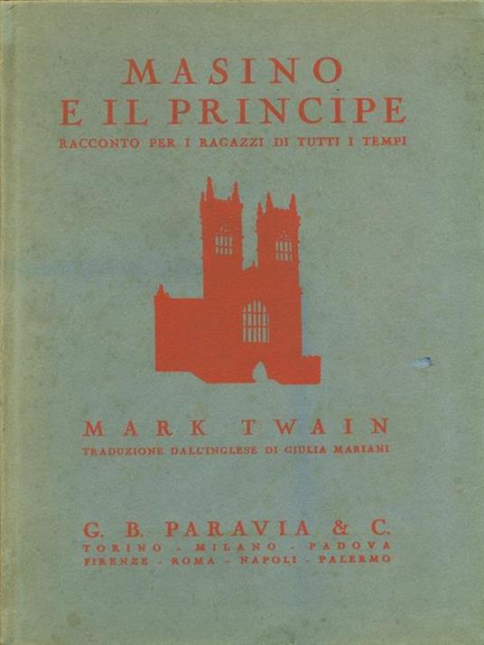 Masino e il principe - Mark Twain - copertina
