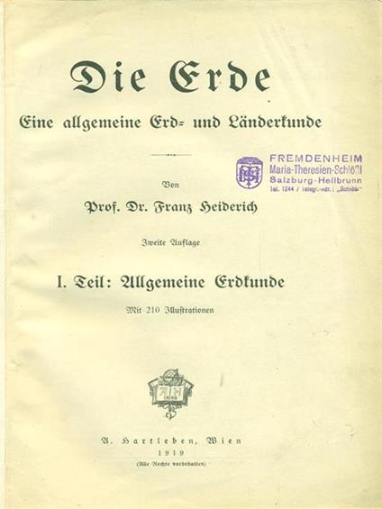 Die Erde - copertina