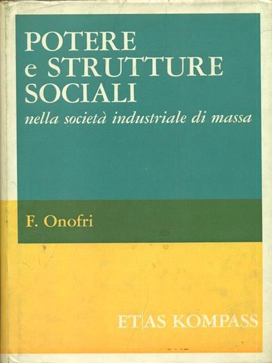 Potere e strutture sociali - copertina