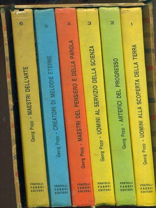 I grandi personaggi del mondo. 6 vv - copertina